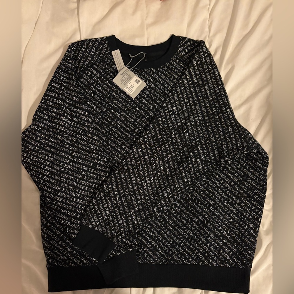 Savage X Fenty Black and White Essential Crew Neck